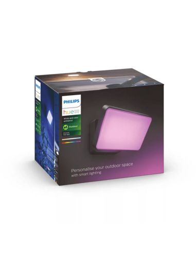 Foco reflector LED Negro Discover uso exterior 30W caja producto