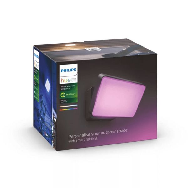 Foco reflector LED Negro Discover uso exterior 30W caja producto