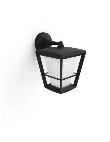 Aplique de pared LED para exterior Negro Econic 15W detalles