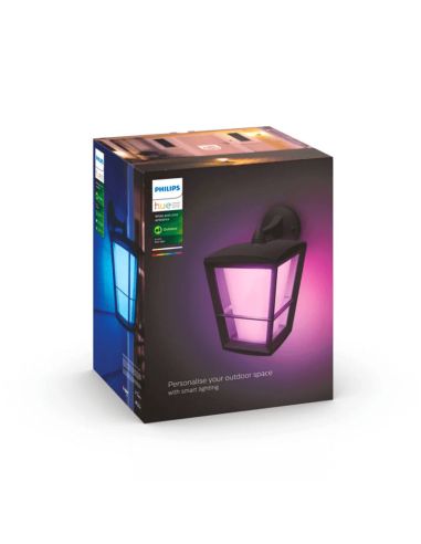 Aplique de pared LED para exterior Negro Econic 15W caja producto