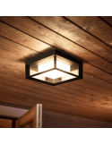 Aplique pared LED exterior inteligente Econic cuadrado 15W luz cálida