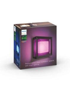 Aplique pared LED exterior inteligente Econic cuadrado 15W | LeonLeds 2