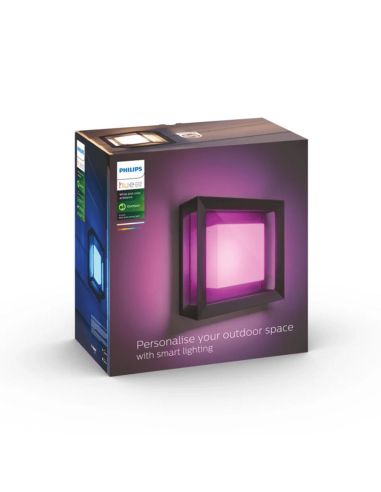 Aplique pared LED exterior inteligente Econic cuadrado 15W caja producto