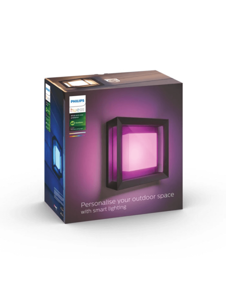 Aplique pared LED exterior inteligente Econic cuadrado 15W caja producto