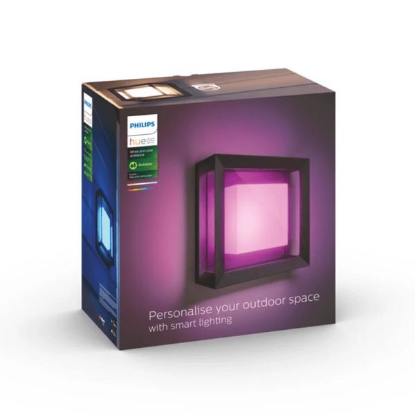 Aplique pared LED exterior inteligente Econic cuadrado 15W caja producto