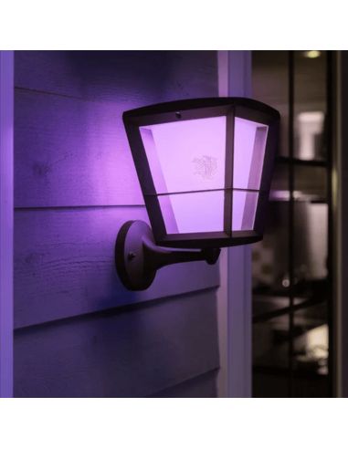 Aplique de pared LED inteligente Econic exterior IP44 15W luz rosa