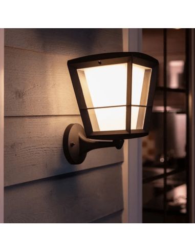 Aplique de pared LED inteligente Econic exterior IP44 15W luz cálida