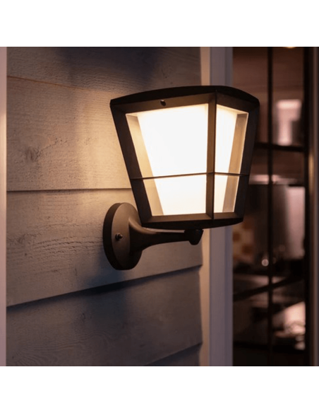 Applique LED extérieure intelligente Econic IP44 15W lumière chaude