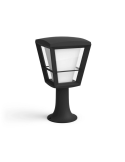 Lámpara de pedestal LED para exteriores Econic Negro 15W detalle producto