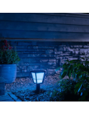 Lámpara de pedestal LED para exteriores Econic Negro 15W luz azul