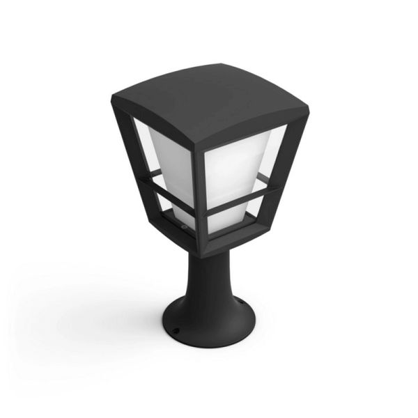 Lámpara de pedestal LED para exteriores Econic Negro 15W detalles