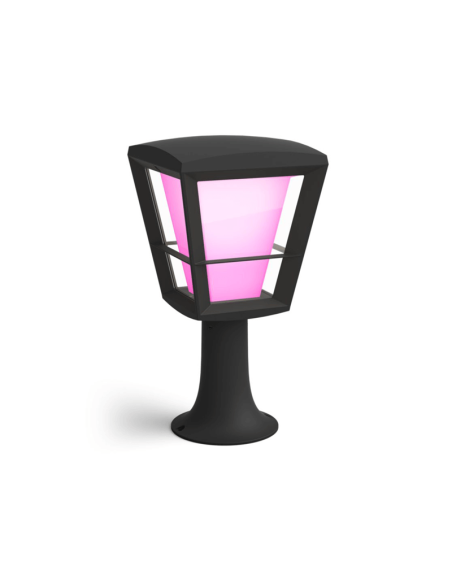Lâmpada Pedestal LED para Exterior Econic Preto 15W | leonleds