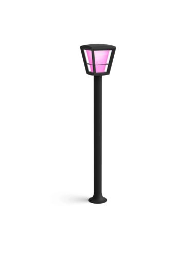 Lámpara de Poste para Jardín LED Negro Econic 15W IP44 | LeonLeds
