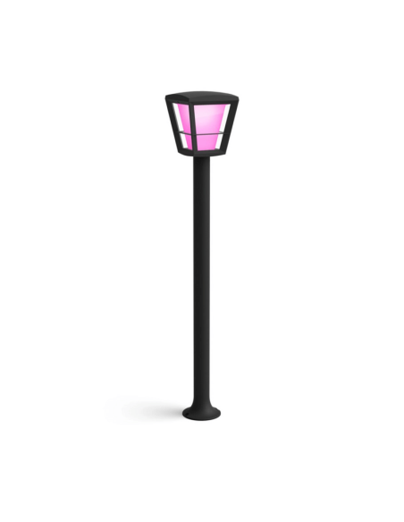 Lámpara de Poste para Jardín LED Negro Econic 15W IP44 | LeonLeds