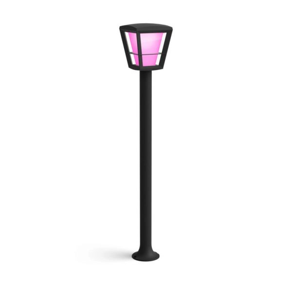 Lámpara de Poste para Jardín LED Negro Econic 15W IP44 | LeonLeds