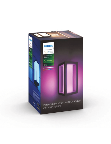 Applique murale LED d'extérieur Noir Impress rectangulaire 15W product box