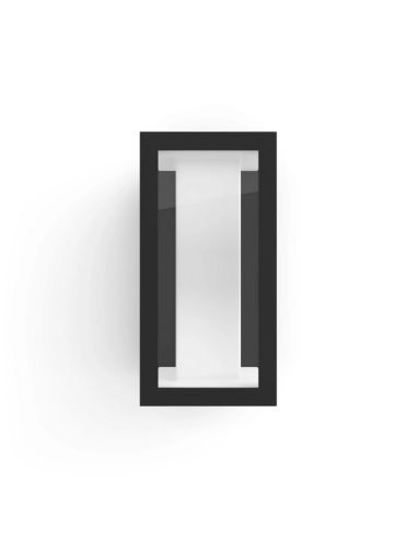 Applique d'extérieur rectangulaire LED 15W Impress Noir détail du produit