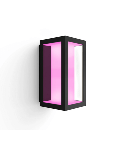 Applique d'extérieur rectangulaire LED 15W Impress Noir | leonleds