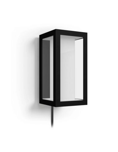 Aplique pared LED exterior Impress rectangular 15W IP44 detalle producto