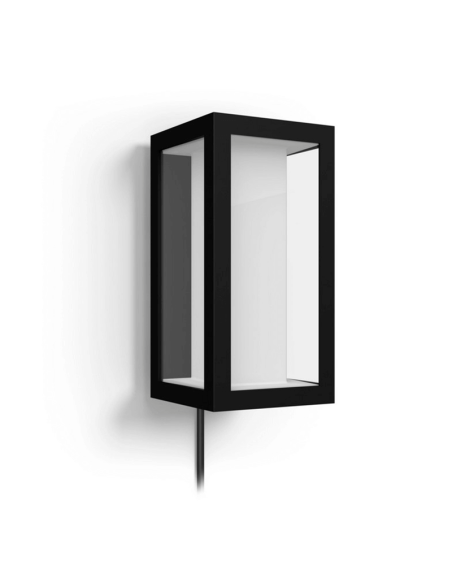 Aplique pared LED exterior Impress rectangular 15W IP44 detalle producto