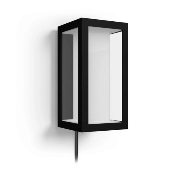 Aplique pared LED exterior Impress rectangular 15W IP44 detalle producto