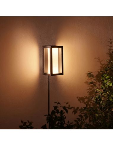 Aplique pared LED exterior Impress rectangular 15W IP44 luz cálida