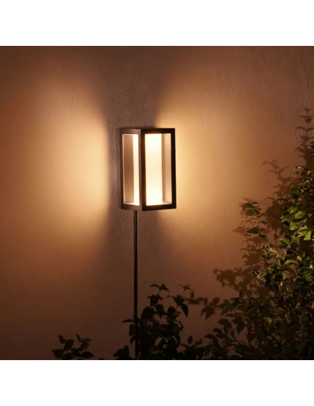 Aplique pared LED exterior Impress rectangular 15W IP44 luz cálida