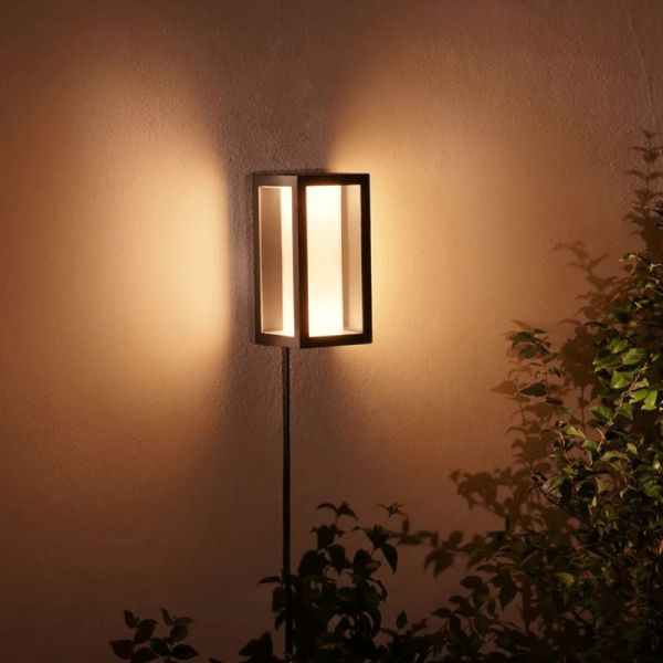Aplique pared LED exterior Impress rectangular 15W IP44 luz cálida