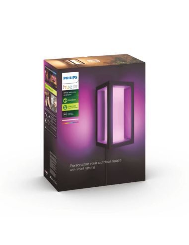 Aplique pared LED exterior Impress rectangular 15W IP44 caja producto