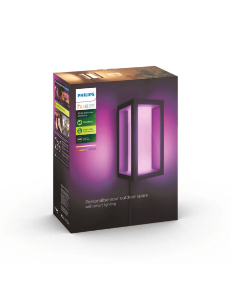 Aplique pared LED exterior Impress rectangular 15W IP44 caja producto