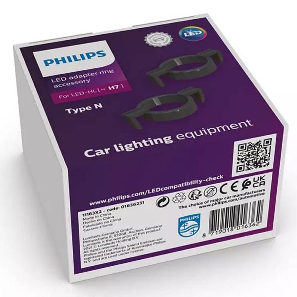 Adaptateur Prise pour Ampoules LED H7 HL Philips Type N LUM11183X2 Philips | leonleds