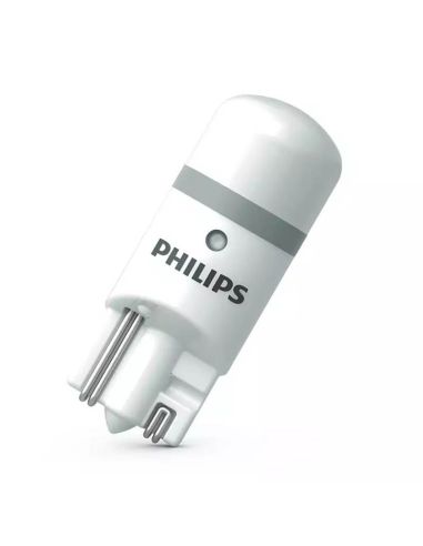 Lâmpadas LED T10 W5W aprovadas pela Philips 6000K 12V 1W (2 unidades) Ultinon PRO6000 11961HU60X2 Philips | LeonLeds