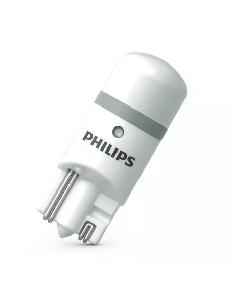 Lâmpadas LED T10 W5W aprovadas pela Philips 6000K 12V 1W (2 unidades) Ultinon PRO6000 11961HU60X2 Philips | LeonLeds