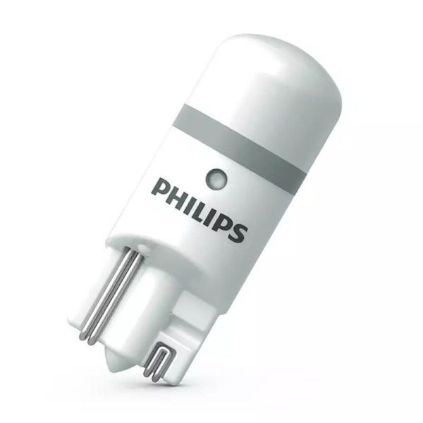 Lâmpadas LED T10 W5W aprovadas pela Philips 6000K 12V 1W (2 unidades) Ultinon PRO6000 11961HU60X2 Philips | LeonLeds