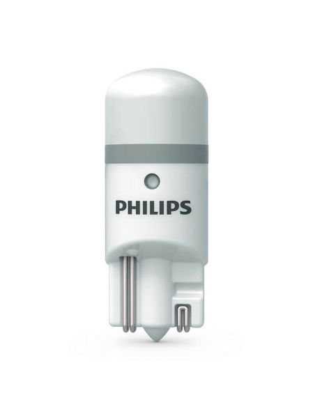 Bombillas LED T10 W5W Homologada Philips 6000K 12V 1W (2Uds) Ultinon PRO6000 11961HU60X2 Philips | LeonLeds