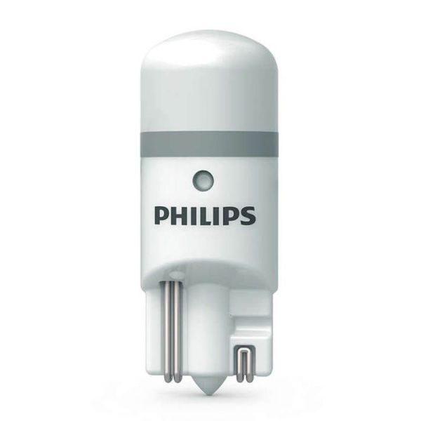 Lâmpadas LED T10 W5W aprovadas pela Philips 6000K 12V 1W (2 unidades) Ultinon PRO6000 11961HU60X2 Philips | LeonLeds