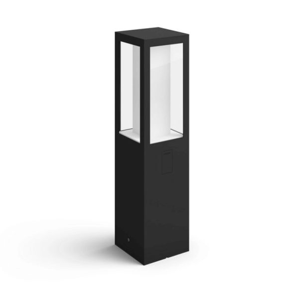 Baliza LED exterior Impress negro detalle| LeonLeds
