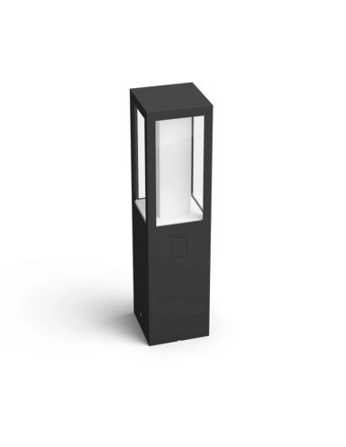 Baliza LED exterior Impress negro detalle producto| LeonLeds
