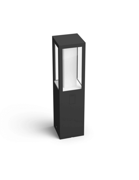 Baliza LED exterior Impress negro detalle producto| LeonLeds