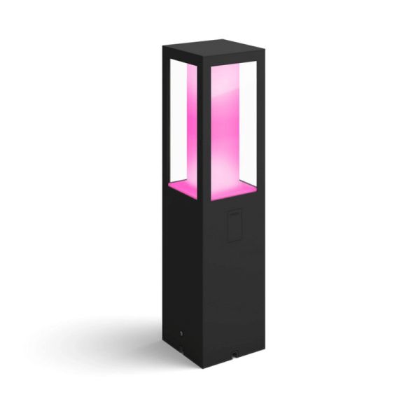 Baliza LED exterior Impress negro | LeonLeds