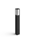 Baliza LED exterior inteligente Impress negro detalles