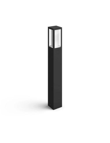 Baliza LED exterior inteligente Impress negro detalles