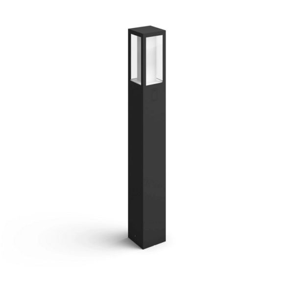 Baliza LED exterior inteligente Impress negro detalles