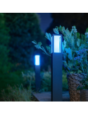 Baliza LED exterior inteligente Impress negro luz azul