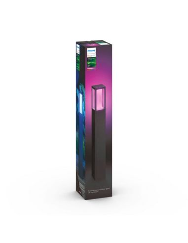 Baliza LED exterior inteligente Impress negro caja producto