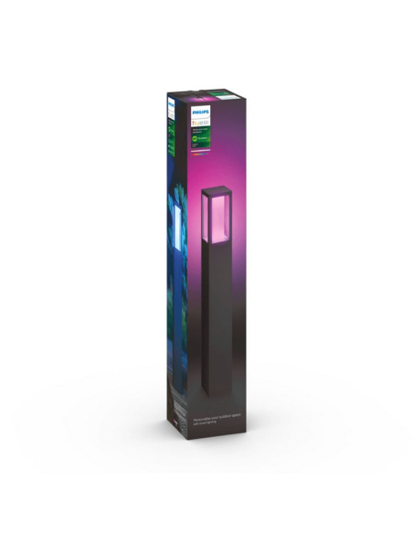 Baliza LED exterior inteligente Impress negro caja producto