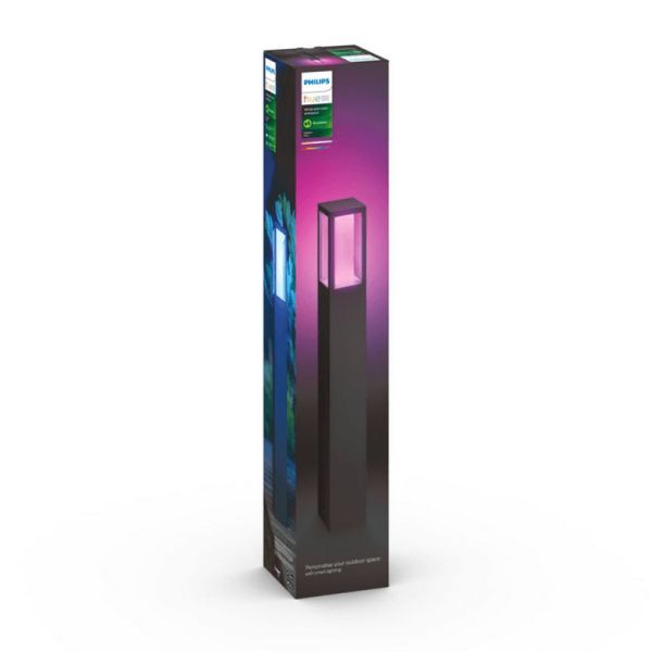Baliza LED exterior inteligente Impress negro caja producto