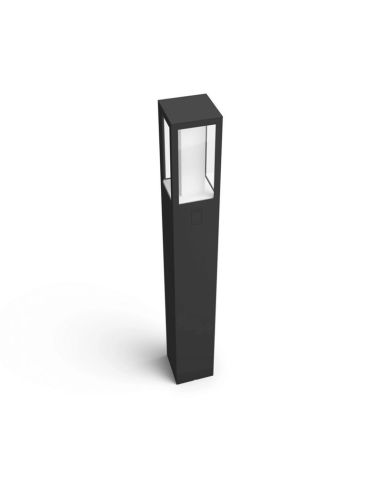 Baliza LED exterior inteligente Impress negro vista detalle