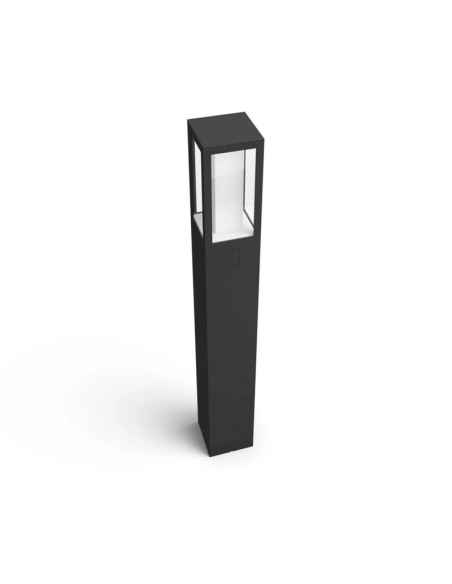 Baliza LED exterior inteligente Impress negro vista detalle