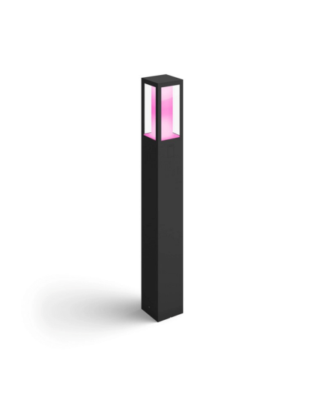 Baliza LED exterior inteligente Impress negro | LeonLeds